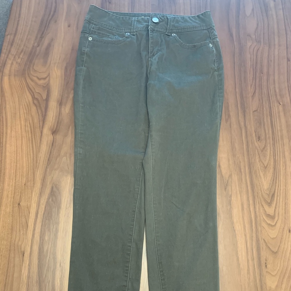 Green Denim Pants